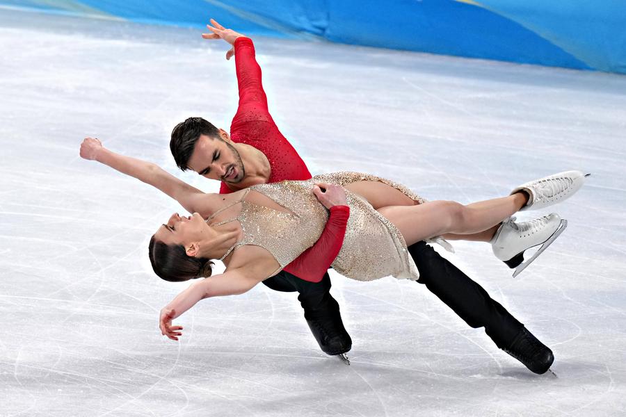Gabriella Papadakis și Guillaume Cizeron al JO 2022 FOTO Imago Images Dans pe gheață printre întrebări incomode » Perechea franceză Beaudry/Cizeron a fost chestionată despre scandalurile în care este implicată