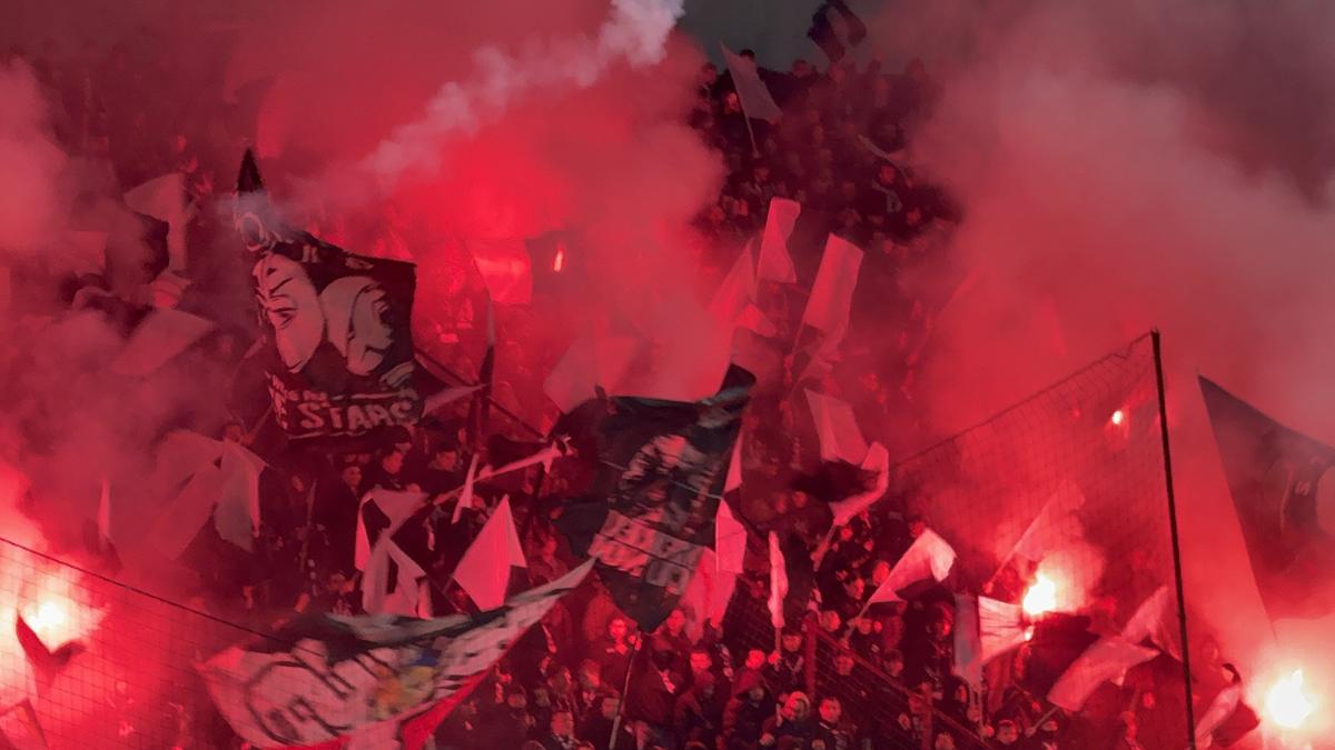 Torțe la CFR - U Cluj