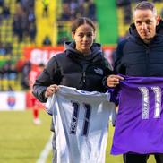 Cosmin Năstăsie și Ema, fiica sa / Sursă foto: Facebook@ FC Argeș