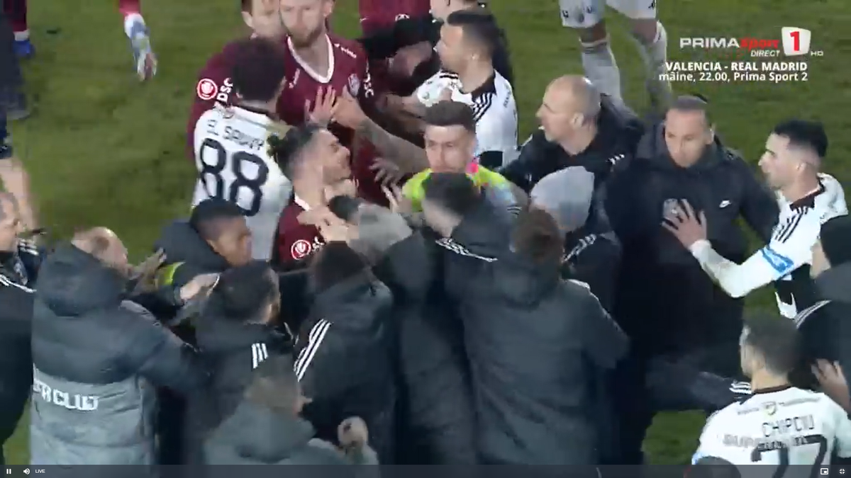 Cristiano Bergodi a făcut scandal la finalul meciului dintre CFR Cluj și U Cluj