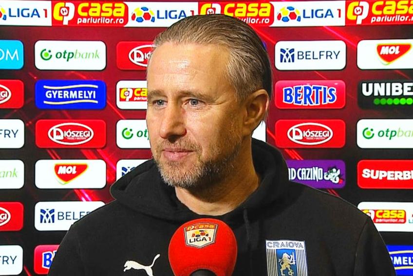 CS Universitatea Craiova a învins-o pe Farul, scor 1-0, în ultimul meci al sezonului regulat din Liga 1. Laurențiu Reghecampf, antrenorul clubului oltean, a vorbit la superlativ despre elevii săi.
