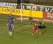 Faza golului înscris de FC Botoșani // foto: captură TelekomSport