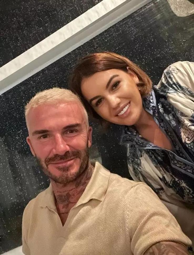 Romina Gingașu și David Beckham, foto: Flickr