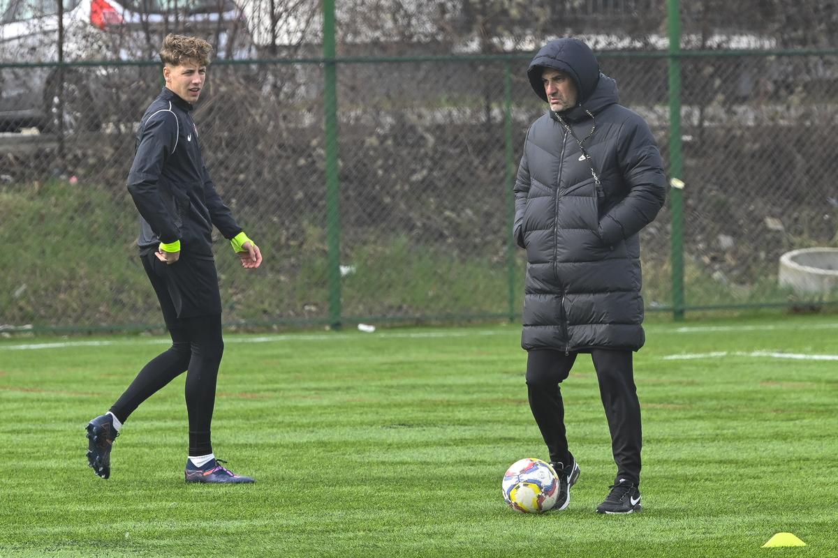 Claudiu Niculescu - antrenament la CSC Șelimbăr