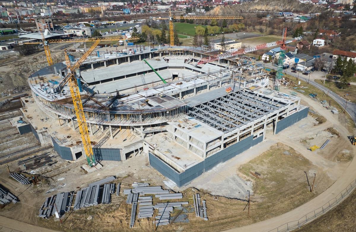 Imagini impresionante cu noua Sală Polivalentă de 72 de milioane de euro!