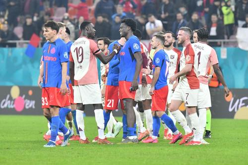 Imagini de la finalul meciului FCSB - Lyon/ foto: Cristi Preda (GSP)