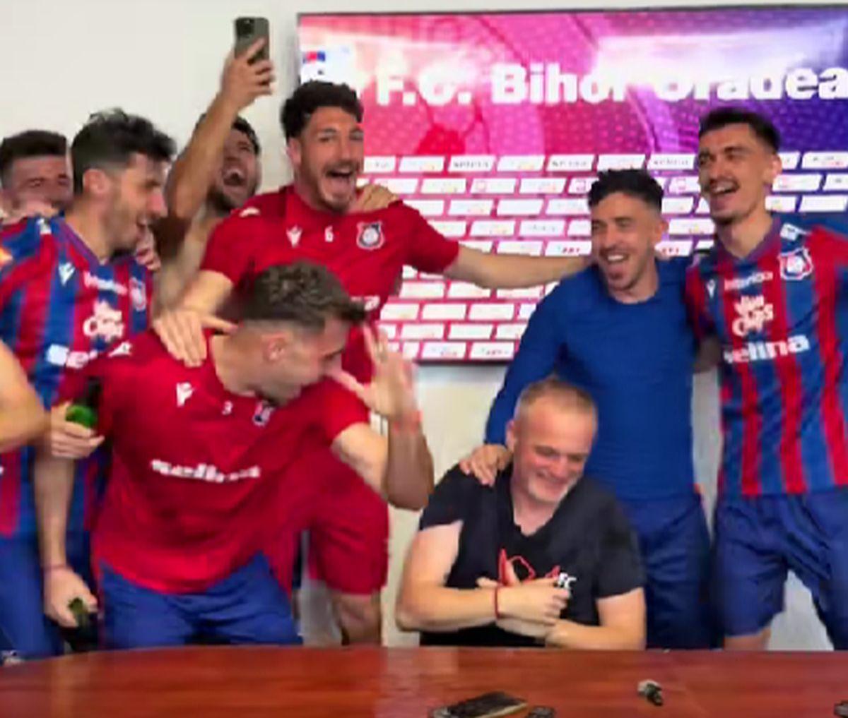 Bucurie FC Bihor după calificarea în play-off