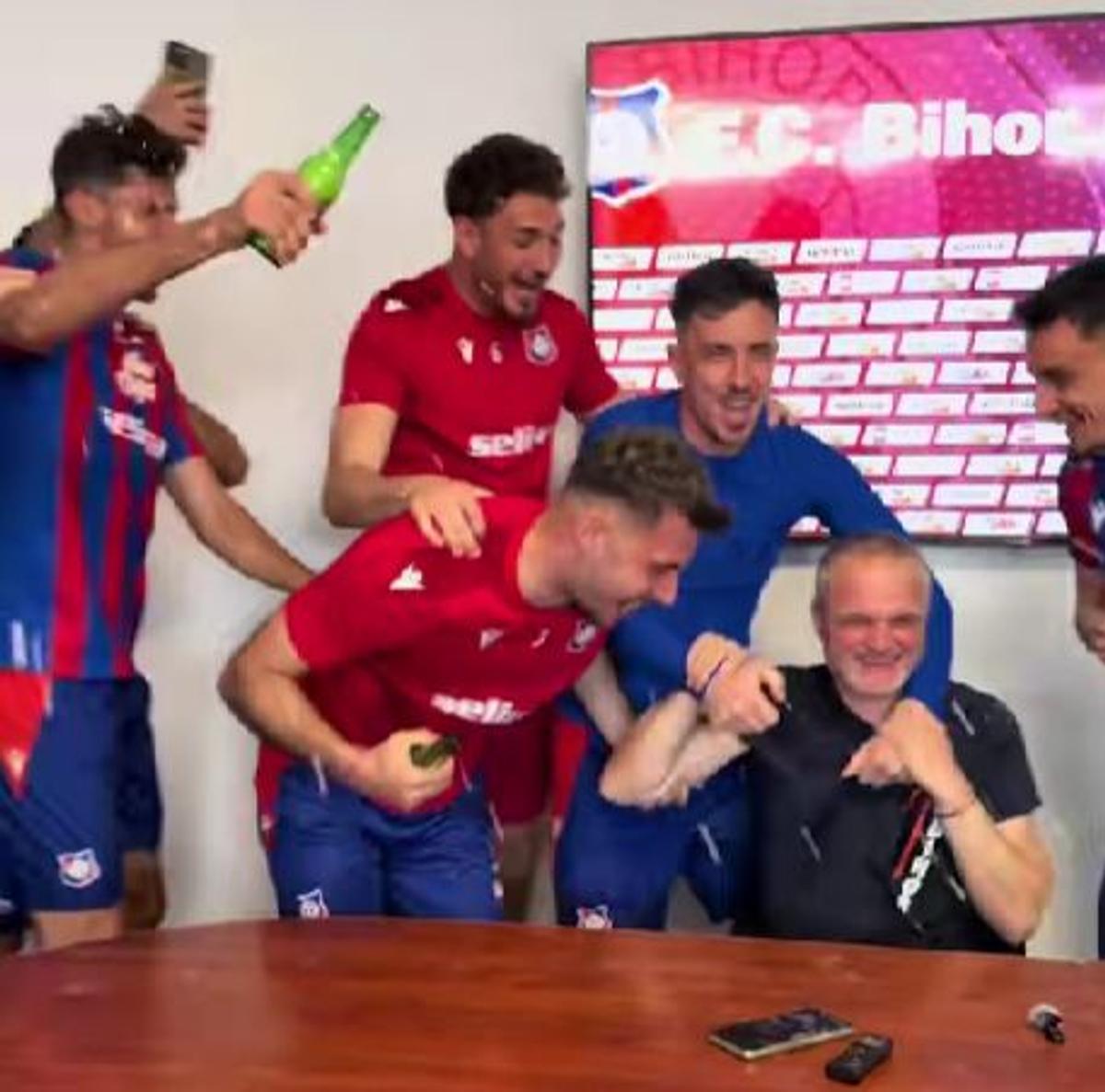 Bucurie FC Bihor după calificarea în play-off