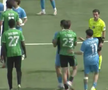 Internaționalul de juniori Troy Tomșa este eliminat și îi bagă mâinile în gât arbitrului