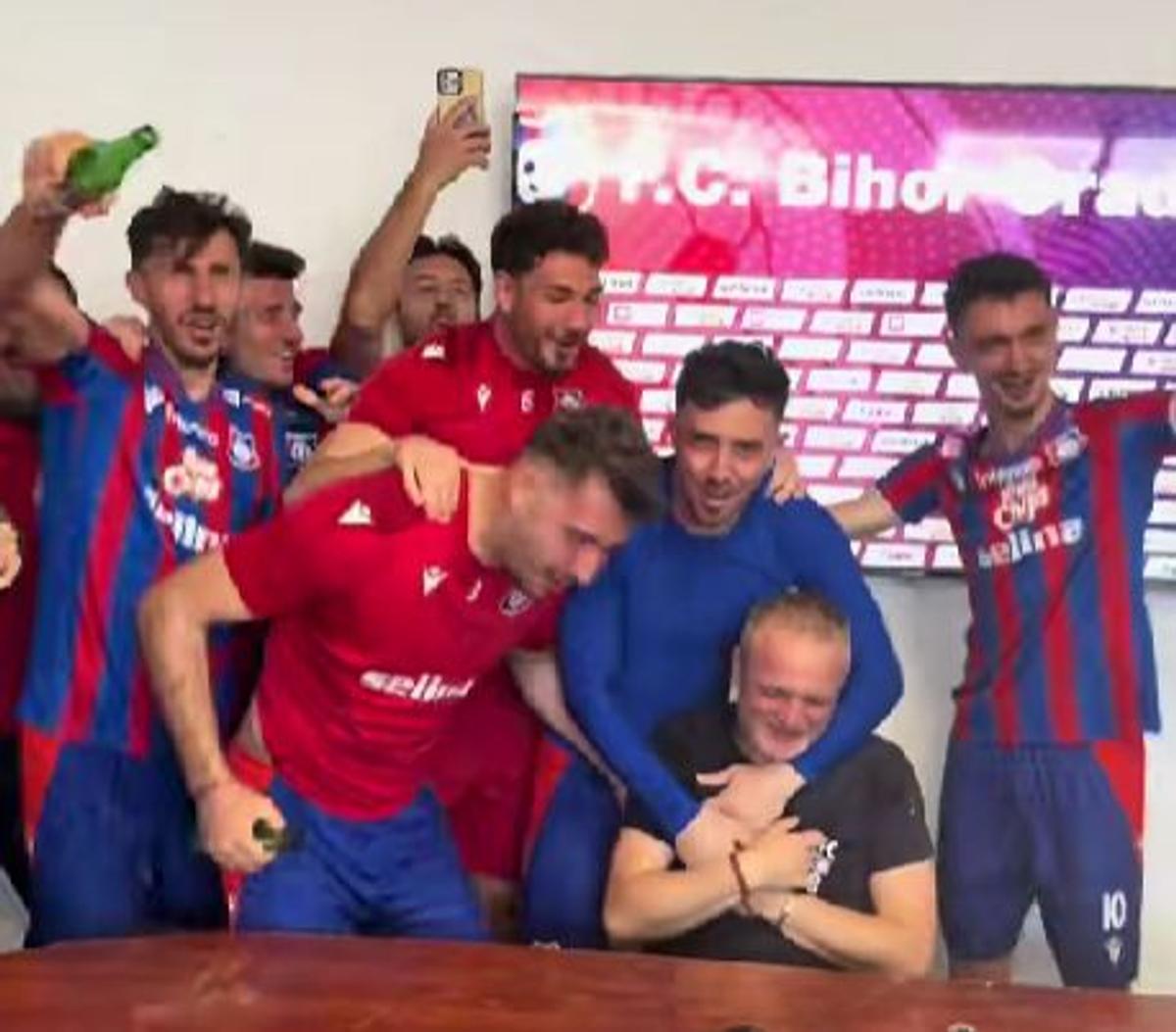 Bucurie FC Bihor după calificarea în play-off