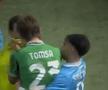 Internaționalul de juniori Troy Tomșa este eliminat și îi bagă mâinile în gât arbitrului