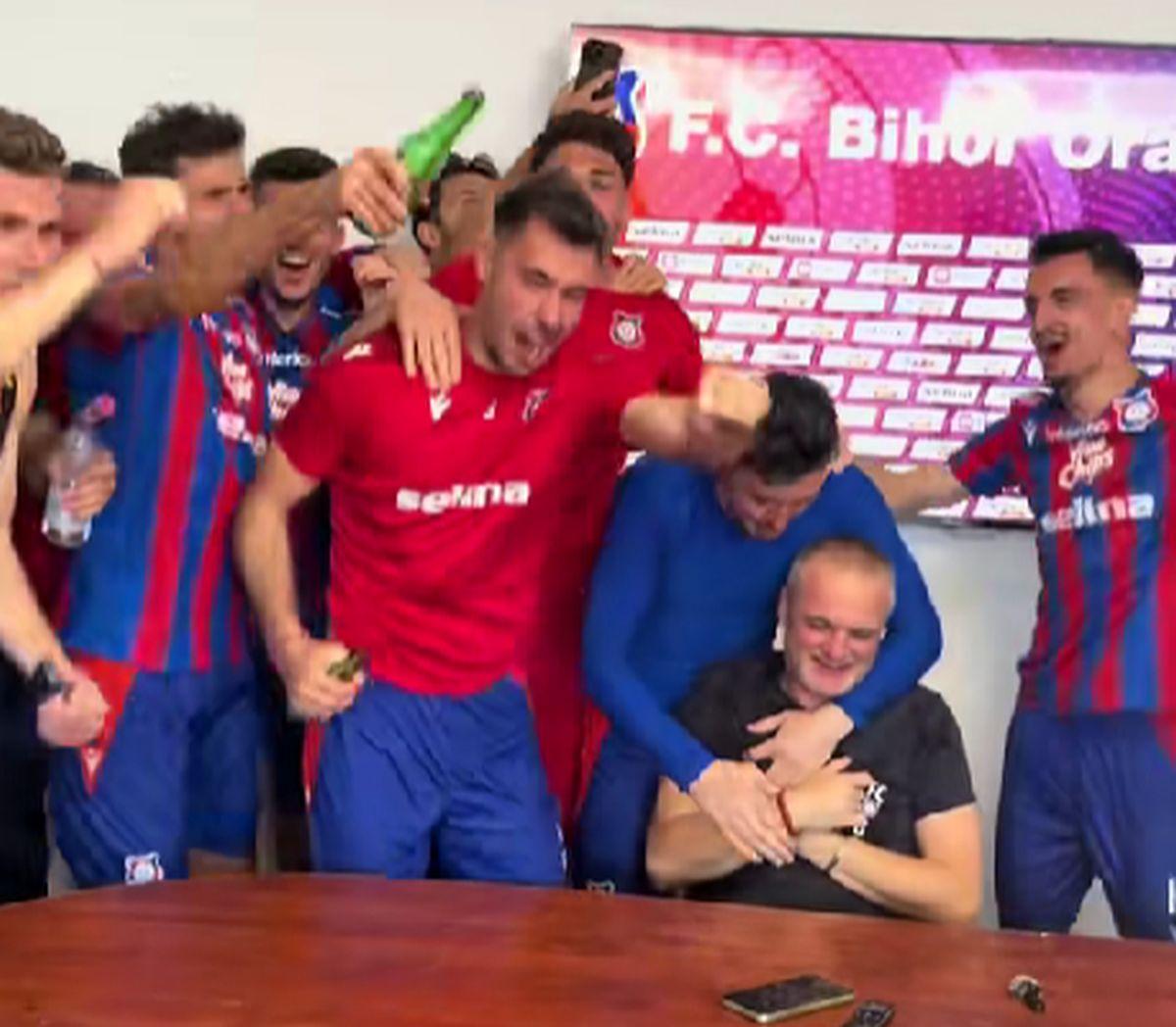Bucurie FC Bihor după calificarea în play-off