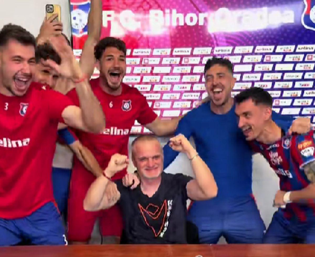 Bucurie FC Bihor după calificarea în play-off
