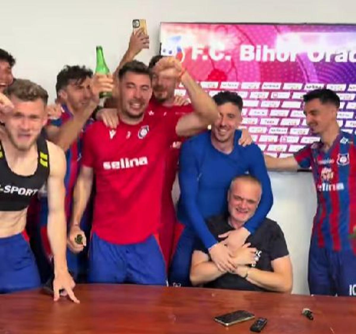 Bucurie FC Bihor după calificarea în play-off