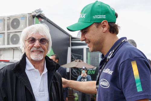 Felipe Massa, alături de Bernie Ecclestone, care e pârât în procesul deschis de fostul pilot brazilian/Foto: Getty Images