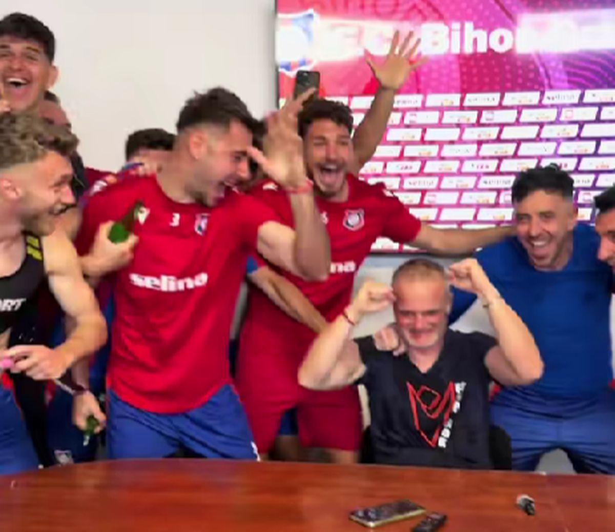 Bucurie FC Bihor după calificarea în play-off