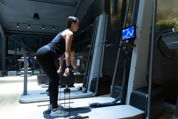Larisa Boțog în sala de fitness AI FOTO: Ionuț Iordache (GSP)