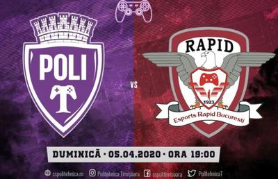 FIFA 20. Rapid a bătut Politehnica Timișoara, în derby-ul virtual al Ligii 2