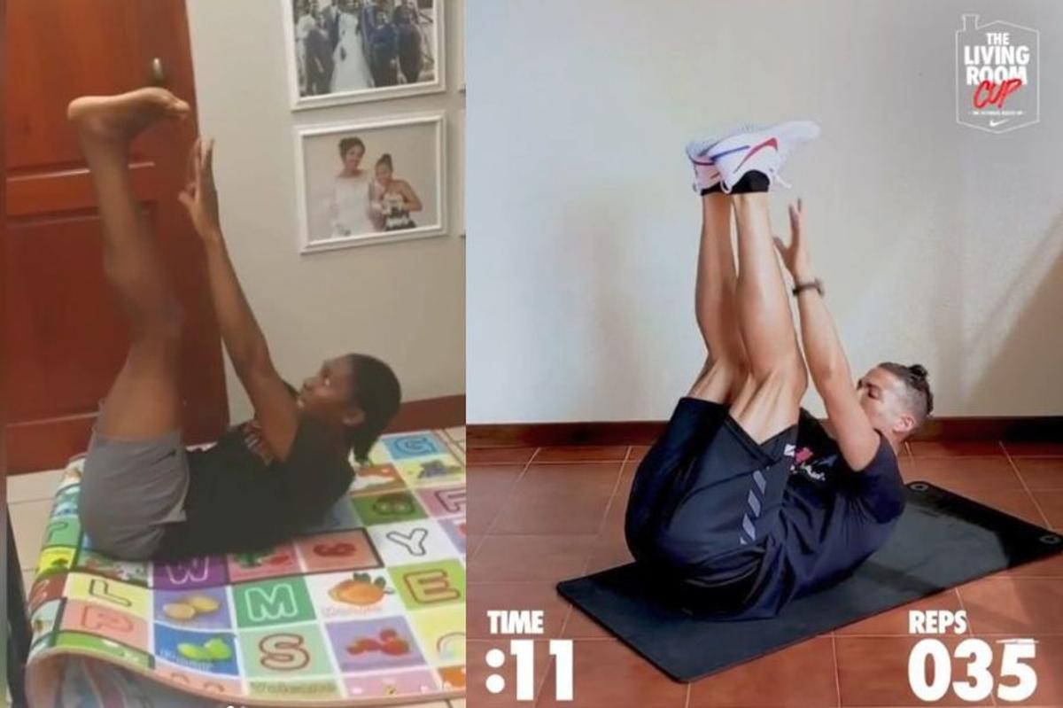 VIDEO. Caster Semenya l-a învins pe Cristiano Ronaldo la provocarea din sufragerie: „«Bestia» a fost înfrântă!”