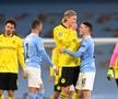 Erling Haaland, la finalul meciului cu Manchester City. foto: Guliver/Getty Images