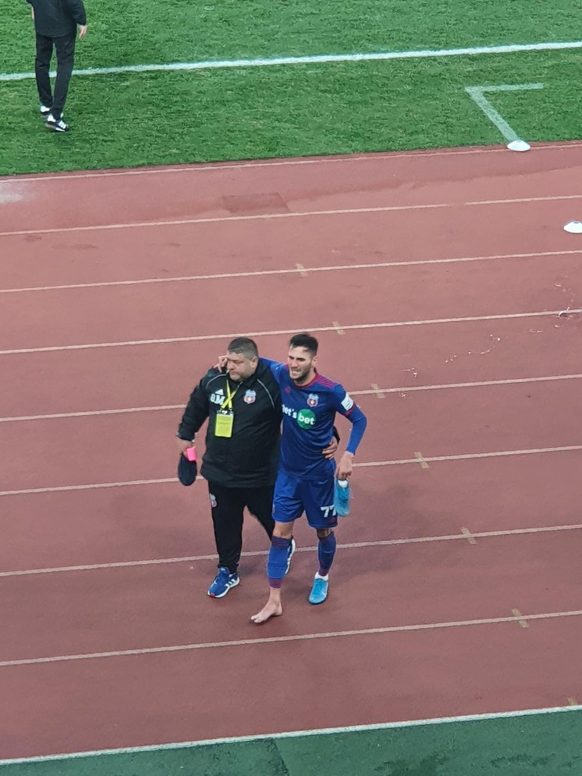 Scandal la U Cluj - CSA Steaua! Un ultras, scos din stadion » Ce s-a întâmplat