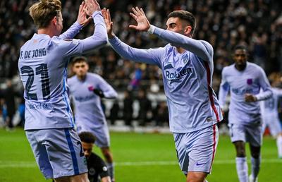 „Sferturile” Europa League » Barcelona, doar egal cu Frankfurt într-un meci cu două goluri superbe. Remiză între West Ham și Lyon, în timp ce Rangers a pierdut cu Braga