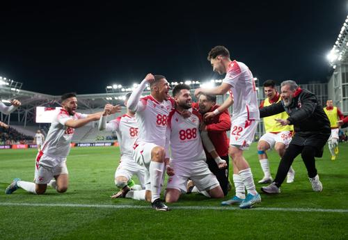 Foto: Bucurie gol Dinamo/ Raed Krishan