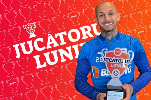 În urma voturilor, „Jucătorul lunii” a fost ales Alexandru Mitriță, de la Universitatea Craiova! Fotbalist de clasă, „leu” care mușcă din prima și bagă în fibrilații toate apărările adverse.