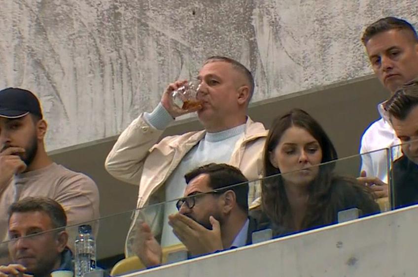 Mihai Rotaru, în timpul meciului dintre FCSB și CSU Craiova // foto: captură video OrangeSport