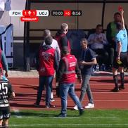 Bătaie generală după Hermannstadt - U Cluj, foto: captură de ecran Prima Sport