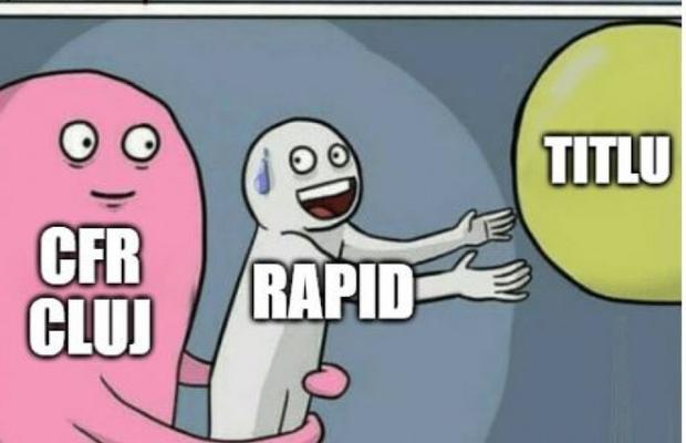 Rapid n-a scăpat! Colecția de glume care a invadat internetul după ce CFR Cluj le-a predat fotbal giuleștenilor