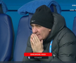 Cum a fost surprins Gică Hagi, cu câteva minute înainte de Farul - Unirea Slobozia, foto: captură Prima Sport