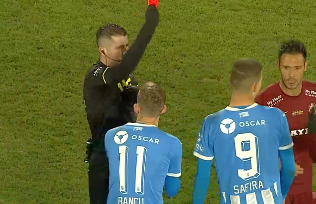 Lovitură primită de Universitatea Craiova! » Titularul incontestabil a luat roșu cu CFR Cluj și va lipsi cu FCSB