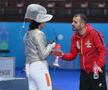 Antrenorul Tiberiu Dolniceanu și sabrera Anastasia Fusea, la CM de juniori și cadeți Wuxi 2025