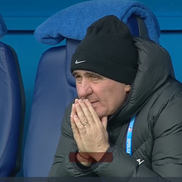 Cum a fost surprins Gică Hagi, cu câteva minute înainte de Farul - Unirea Slobozia, foto: captură Prima Sport