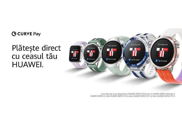 HUAWEI anunță introducerea serviciului Curve Pay Contactless în peste 30 de piețe europene
