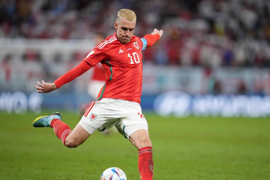 Aaron Ramsey pentru echipa națională a Țării Galilor / Imago Images Fostul jucător de la Arsenal și Juventus se retrage din fotbal la 35 de ani