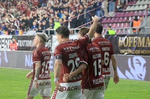 Rapid a deschis scorul în meciul cu U Cluj, însă a fost întoarsă // FOTO: GSP.ro