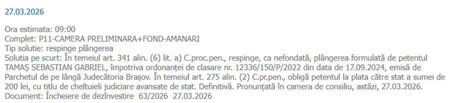 Decizie definitivă la Judecătoria Brașov, după ce Nae Constantin l-a înregistrat pe ascuns pe Tamaș la Petrolul, iar fostul internațional i-a intentat proces