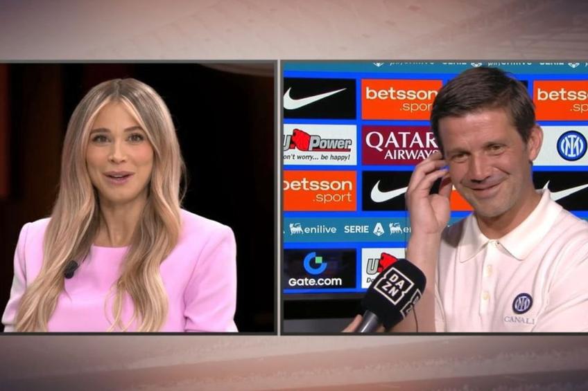 Chivu, în timpul dialogului cu Diletta Leotta