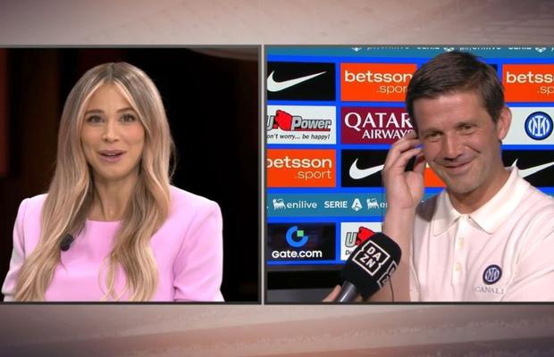 Chivu glumește cu Diletta Leotta: „M-a întrebat de ce vreau să-mi scot geaca și să o arunc”
