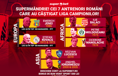 Îi știi pe cei 7 antrenori români care au câștigat Cupa Campionilor?!
