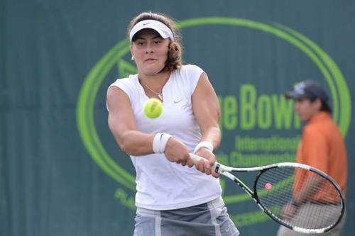 Bianca Andreescu în 2015, când câștiga titlul la Orange Bowl la 15 ani și jumătate Foto Christopher Levy