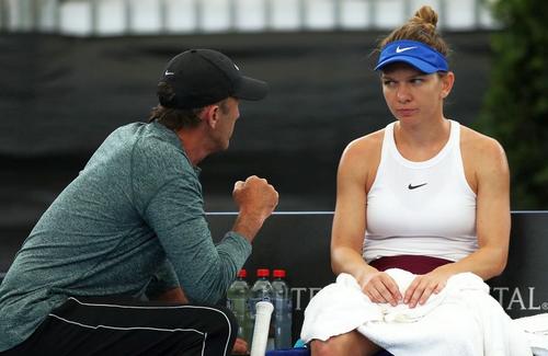 Darren Cahill și Simona Halep. foto: Guliver/Getty Images