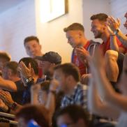 Fotbaliștii de la FCSB au făcut spectacol în Sala Polivalentă, la returul CSM București - Esbjerg / foto: Raed Krishan