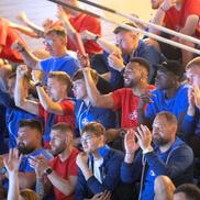 Fotbaliștii de la FCSB au făcut spectacol în Sala Polivalentă, la returul CSM București - Esbjerg / foto: Raed Krishan