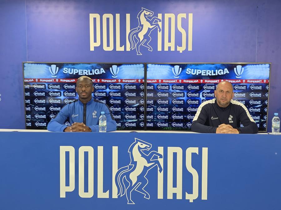 Sekou Camara și Vasile Miriuță Vasile Miriuță e în căutarea perfecțiunii! Un nou obiectiv pentru Poli Iași: „Trebuie să profităm”