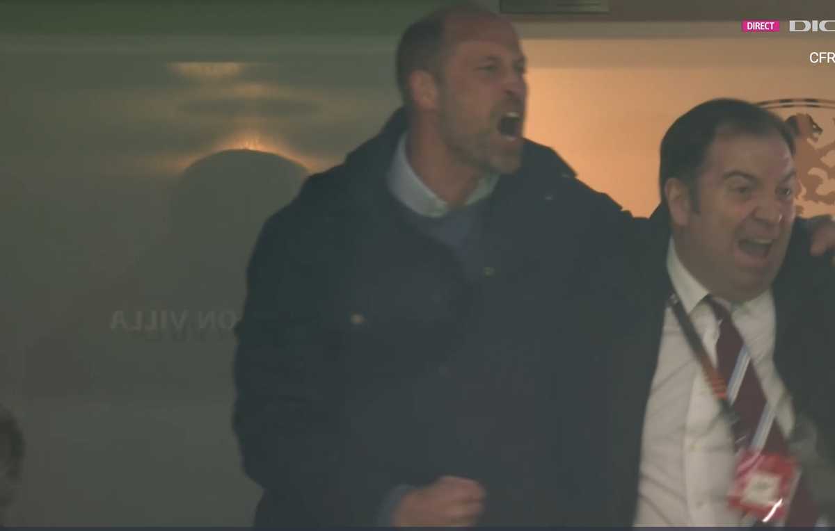 Imagini senzaționale! Prințul William a „explodat” după golul din duelul european dintre două echipe din Premier League