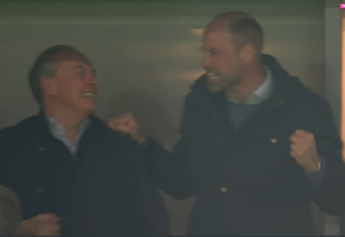 Imagini senzaționale! Prințul William a „explodat” după golul din duelul european dintre două echipe din Premier League
