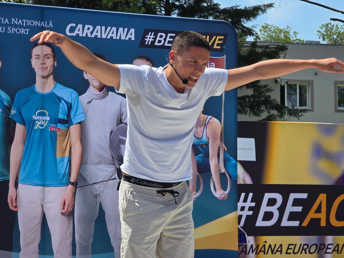 David Popovici, prezent la lansarea caravanei BeActive 2026